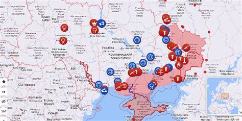 интерактивная карта войны в украине